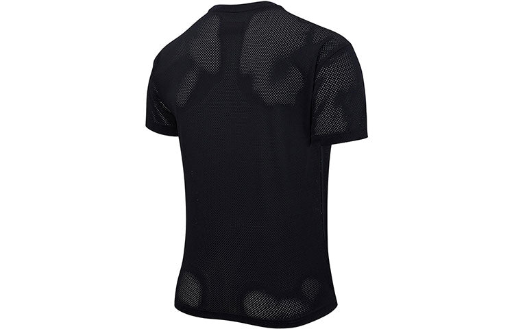 Air Jordan DNA Colorblock Numeric Printing Mesh Breathable Short Sleeve Black DJ6387-010