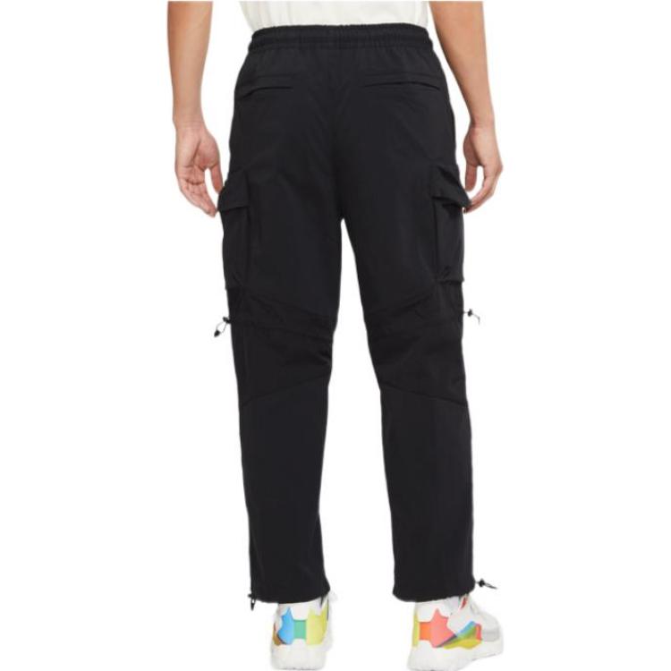 Air Jordan Pocket Detail Straight Casual Pants/Trousers Men's Black DQ8054-010