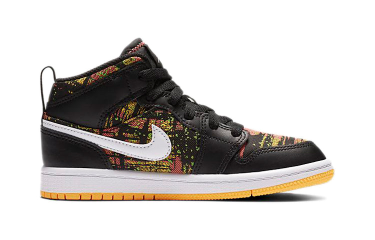 (PS) Air Jordan 1 Mid 'Black Laser Orange' 640737-003