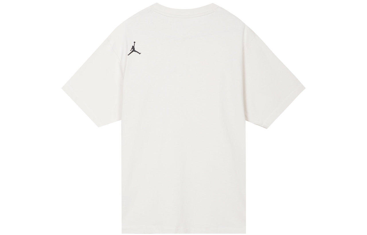 Men's Air Jordan 23 Engineered Contrasting Colors Pocket Round Neck Casual Short Sleeve Phantom White Gray T-Shirt DM1389-030