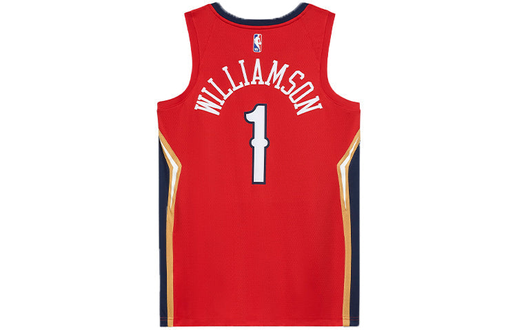 Air Jordan NBA New Orleans Pelicans limited Basketball Jersey SW Fan Edition Zion Red CV9486-660