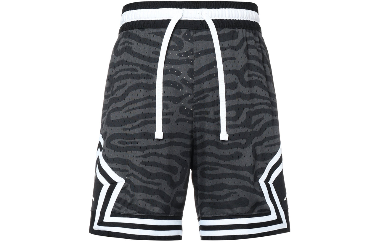 Air Jordan Dri-fit Sport BC Diamond Casual Sports Breathable Zebra Printing Shorts Black DM2819-010