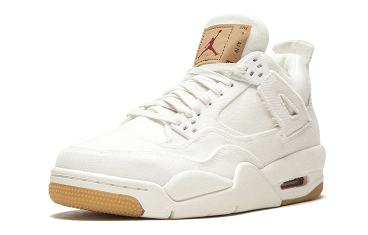 (GS) Air Jordan 4 Retro x Levi's 'White Denim' AQ9103-100