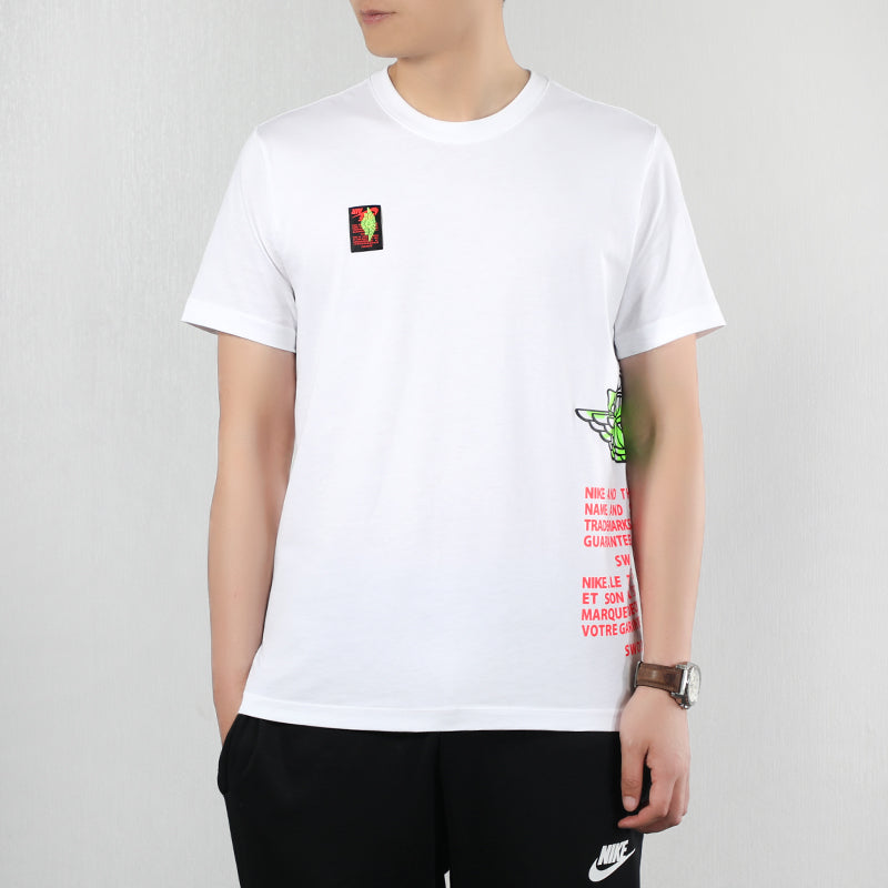 Air Jordan Label Sports short sleeve Men White AQ3847-100