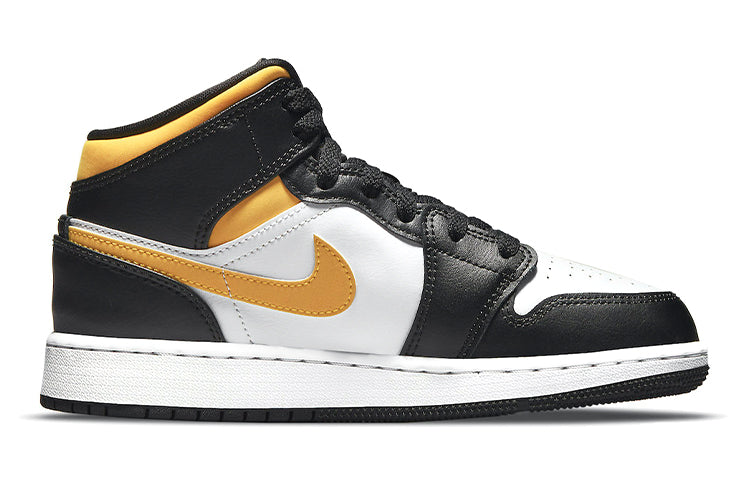 (GS) Air Jordan 1 Mid 'Black University Gold' 554725-177