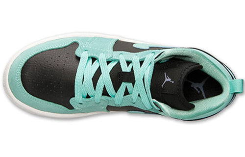 (GS) Air Jordan 1 Mid Retro 'Black Purple Turquoise' 555112-045
