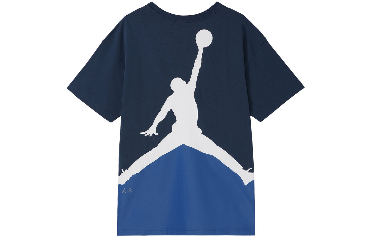 Air Jordan x Fragment Design FW Street Style Collaboration Cotton Logo s Men Blue DA2986-414