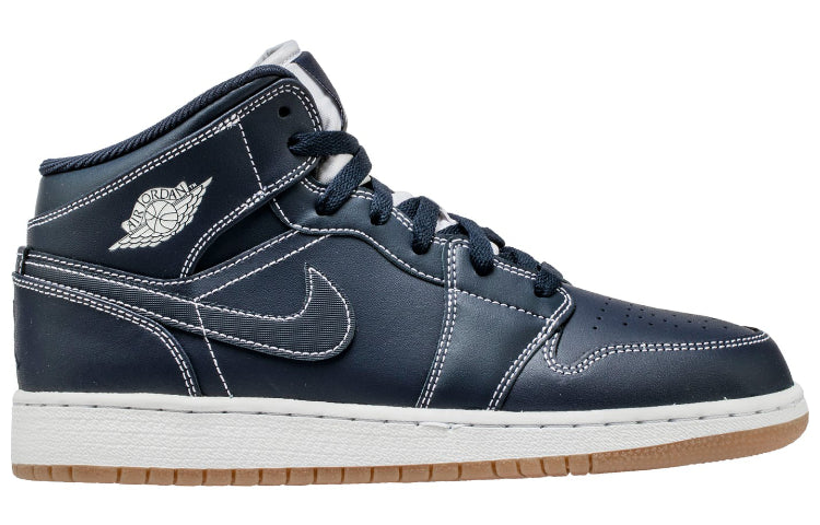 (GS) Air Jordan 1 Retro Mid 'Obsidian' 554725-402