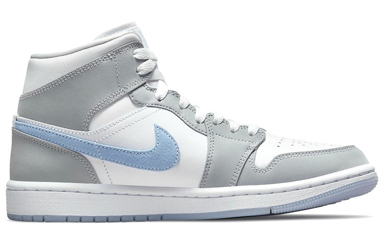 (WMNS) Air Jordan 1 Mid 'Wolf Grey Aluminum' BQ6472-105