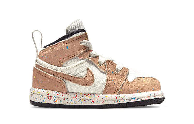 (TD) Air Jordan 1 Mid SE 'Brushstroke Paint Splatter' DA8012-100