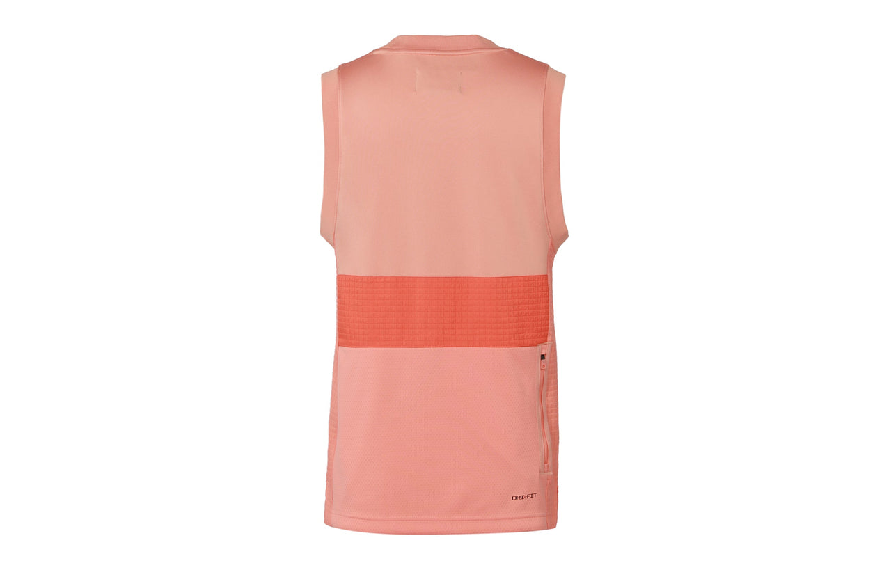 Men's Air Jordan Colorblock Logo Round Neck Sleeveless Vest Orange CZ4742-808