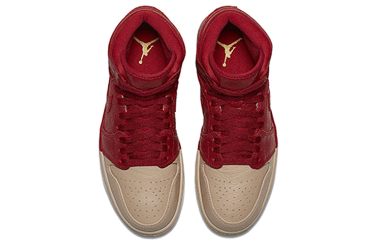 (WMNS) Air Jordan 1 Retro High Premium 'Dipped Toe Gym Red' AH7389-607