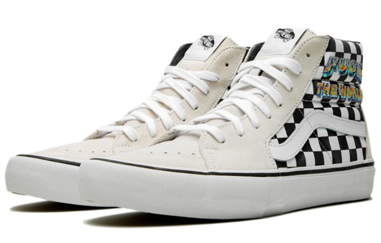 Vans Supreme x SK8-HI 'Fuck The World - White' VN0A45JDSY4