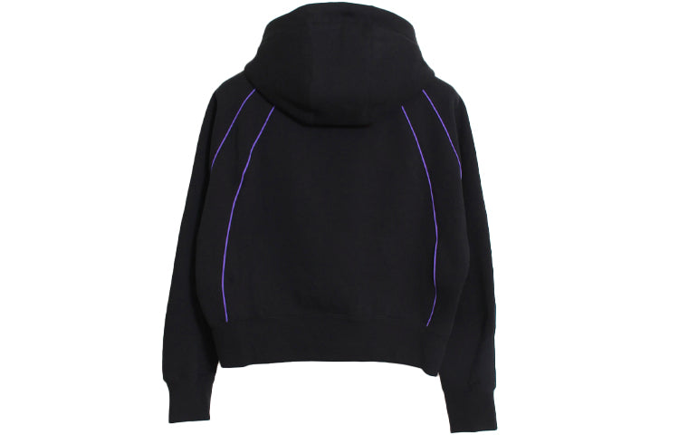 (WMNS) Air Jordan Paris Saint-Germain Loose Hoodie Black CZ7498-010