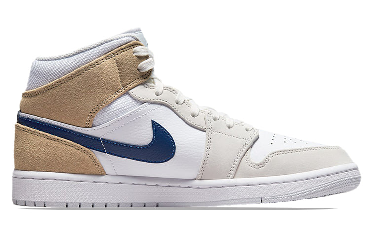 Air Jordan 1 Mid 'White Khaki Blue Void' DO6726-100