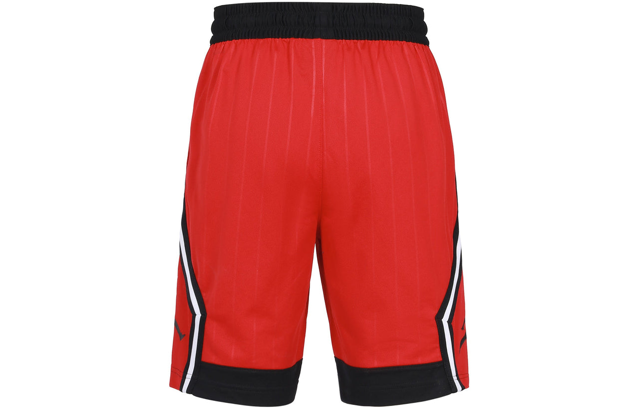 Air Jordan Jumpman Diamond Basketball Sports Printing Loose Breathable Shorts Red DH9497-687