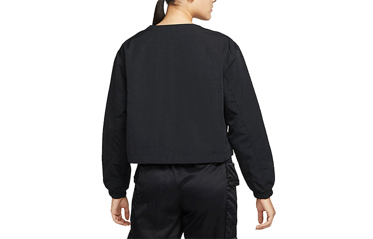 (WMNS) Air Jordan SS22 Sports Training Casual Jacket Black DN4417-010