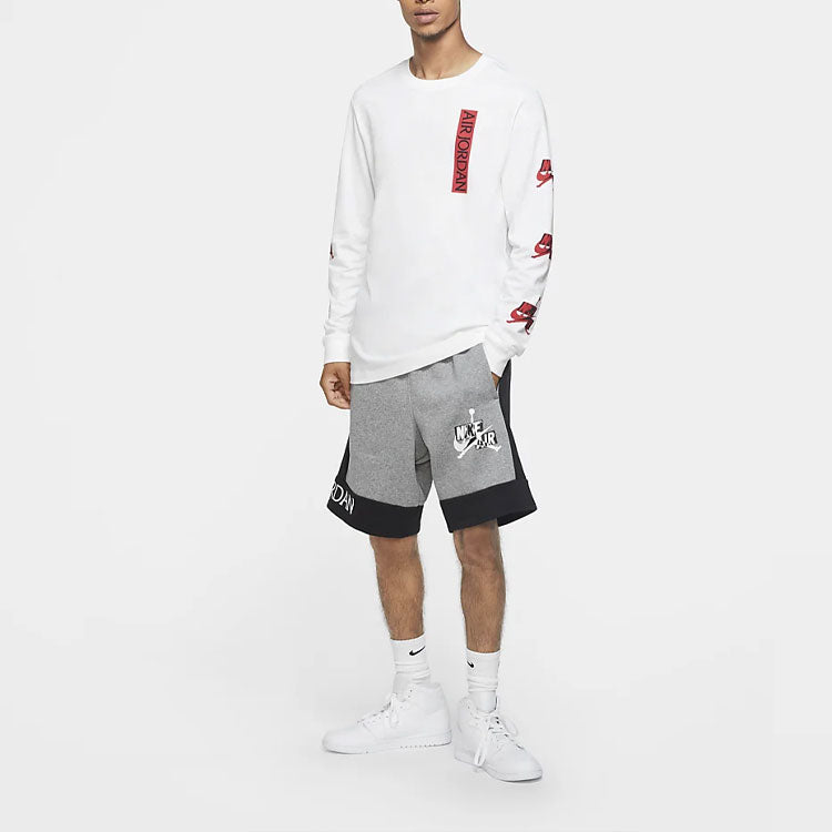 Air Jordan Long Sleeves T-Shirt 'White Red' CN3504-100