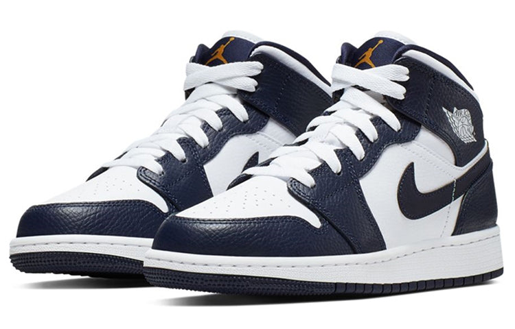 (GS) Air Jordan 1 Mid 'Obsidian' 554725-174