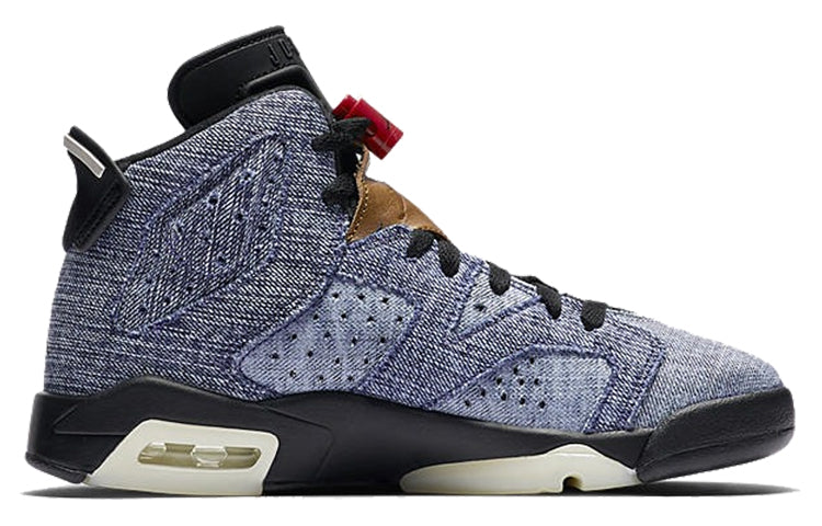 (GS) Air Jordan 6 Retro 'Washed Denim' CV5489-401