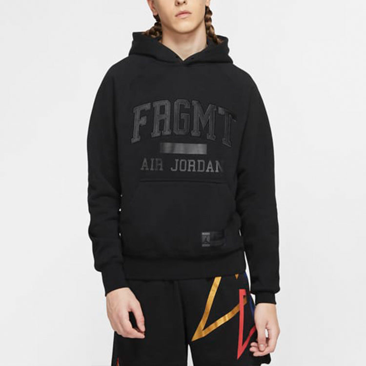 Air Jordan x Fragment Design FW Pullovers Street Style Collaboration Long Sleeves Men Black DA2984-010