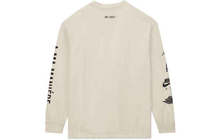 Air Jordan x A Ma Maniere Long Sleeves T-Shirt Asia Sizing 'Natural' CV3449-292