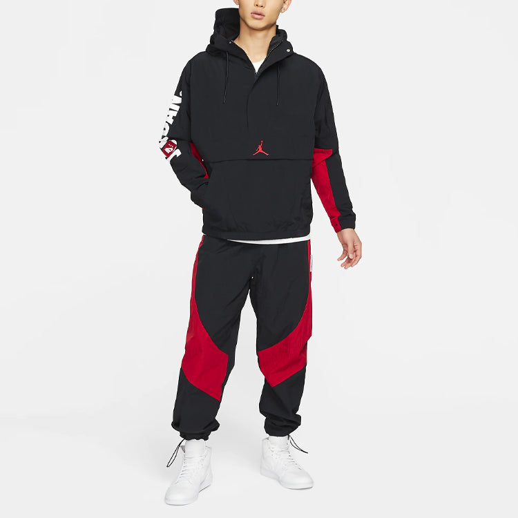 Air Jordan MENS Jumpman Classics Logo Print Casual Hooded Jacket Black CV1865-010