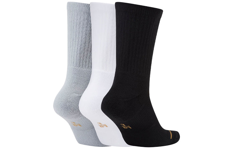 Air Jordan Everyday Max Basketball Socks For Men 3 Pairs 'Gray White Black' SX5545-915