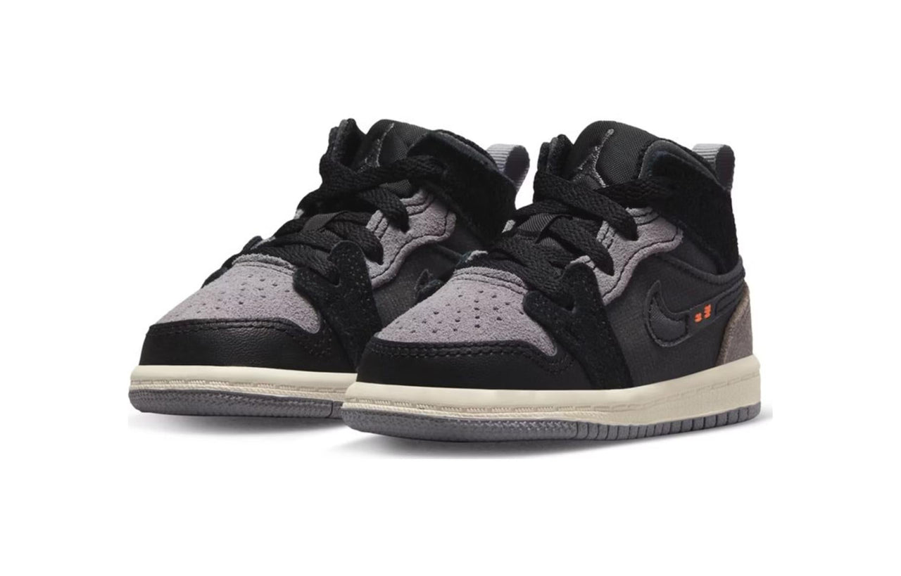 (TD) Air Jordan 1 Mid SE Craft 'Inside Out - Black' DV0437-001