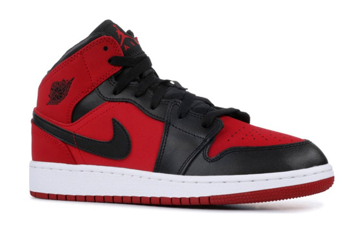 (GS) Air Jordan 1 Retro Mid 'Gym Red' 554725-610