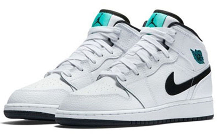 (GS) Air Jordan 1 Retro Mid 'Hyper Jade' 554725-122