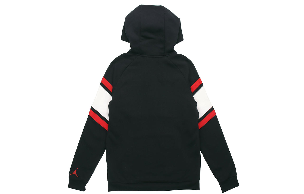 Air Jordan Air Fleece Pullover Hoodies Athleisure 'Black' BQ5655-010