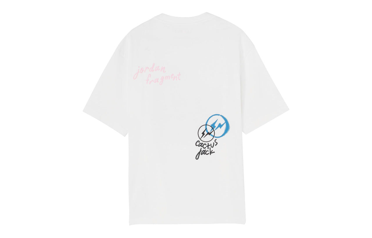 Air Jordan x Travis Scott x Fragment Design T-Shirt Asia Sizing 'White Blue' DJ0620-133