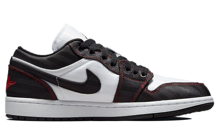 (WMNS) Air Jordan 1 Low SE Utility 'White Black Red' DD9337-106