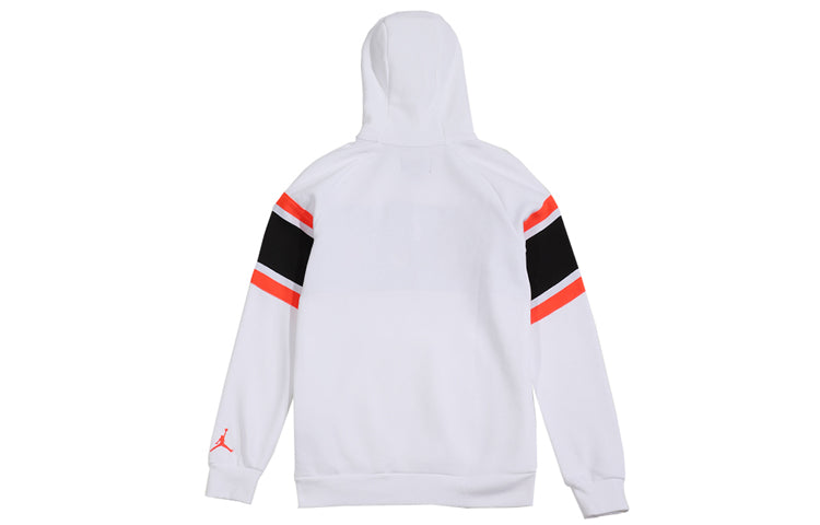 Air Jordan Air logo Printing Fleece Pullover White BQ5655-100