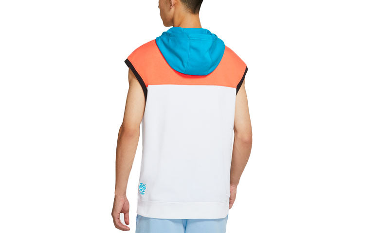 Air Jordan Casual Sleeveless Pullover hoodie Quick Dry Printing Vest White DM0716-100