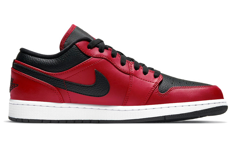 Air Jordan 1 Low 'Reverse Bred Pebbled Swoosh' 553558-605