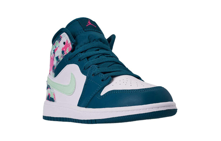 (PS) Air Jordan 1 Mid 'Green Abyss Frosted Spruce' 640737-300