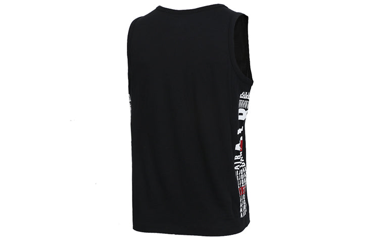 Air Jordan Sports Training Cotton Basketball Vest Men's Black BV6356-010