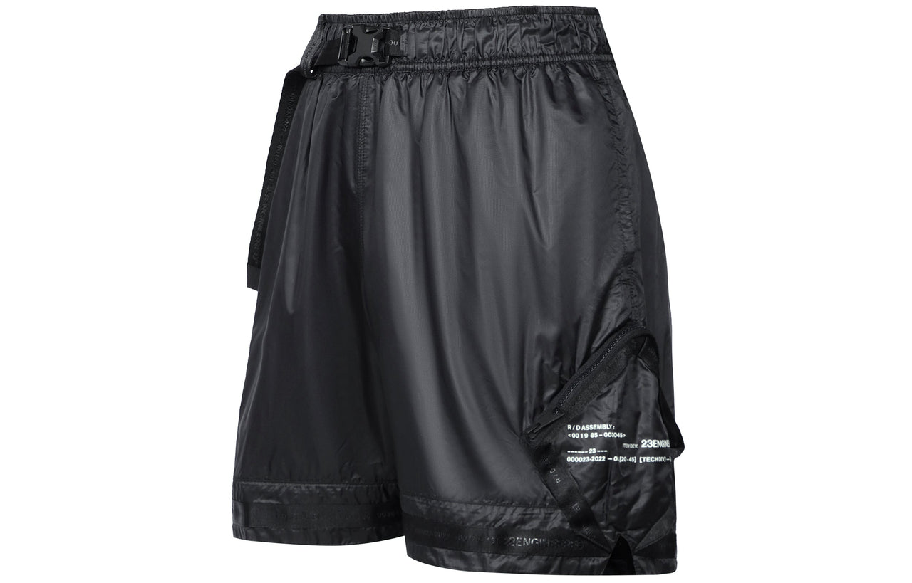 Air Jordan SS22 23 Engineered Solid Color Woven Training Sports Shorts Black DM1391-010