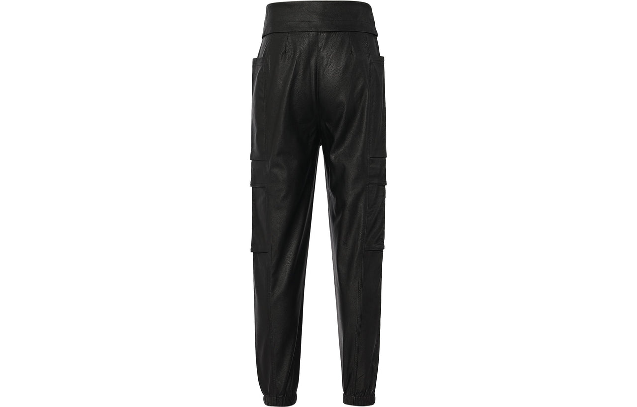 (WMNS) Air Jordan Court-To-Runway High Waist Trousers Black CW6487-010