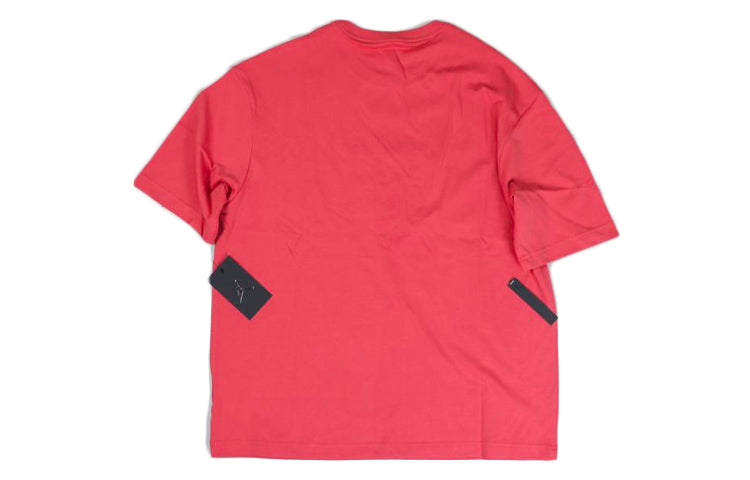 Air Jordan Cursive Logo Sports Short Sleeve Red CD5607-605