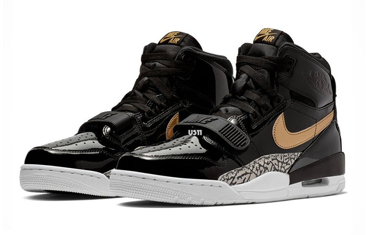 (GS) Air Jordan Legacy 312 'Black Metallic Gold' AT4040-007