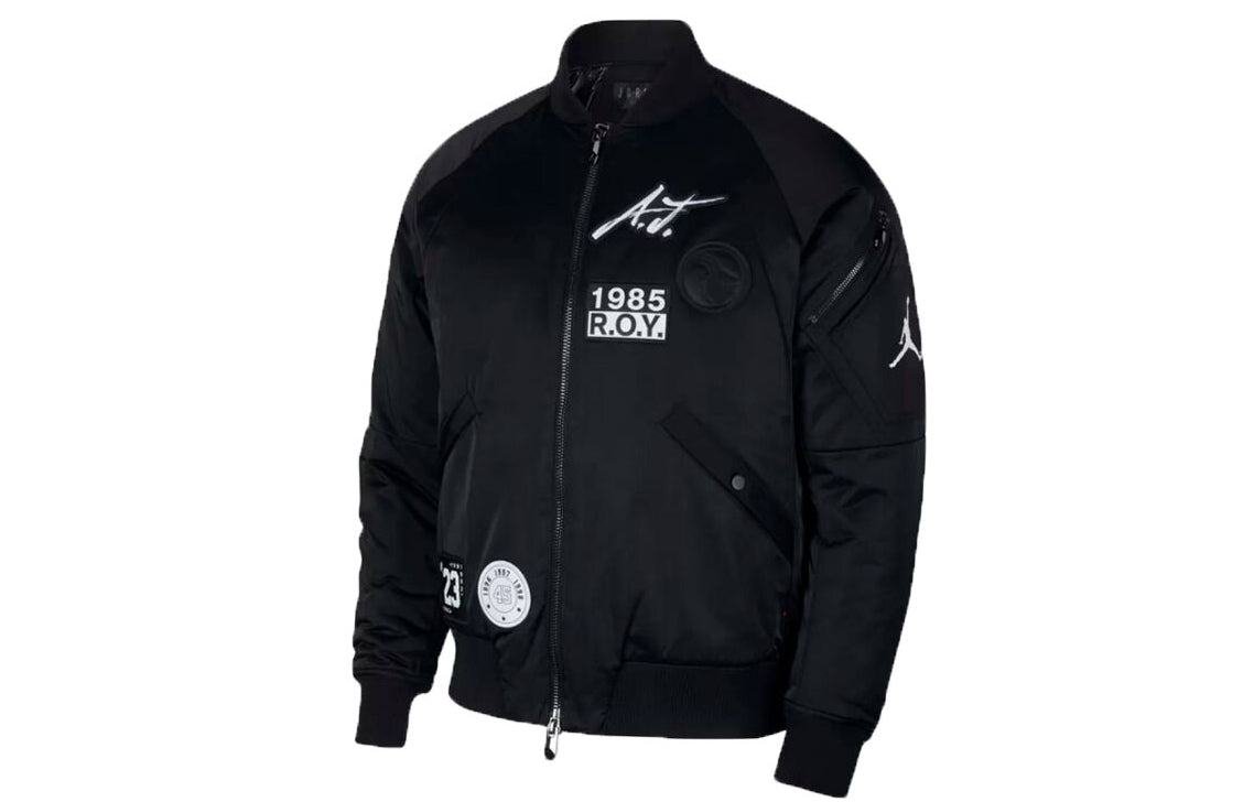 Air Jordan MA-1 Baseball Collar aviator Jacket sports padded Jacket Black AV5999-010