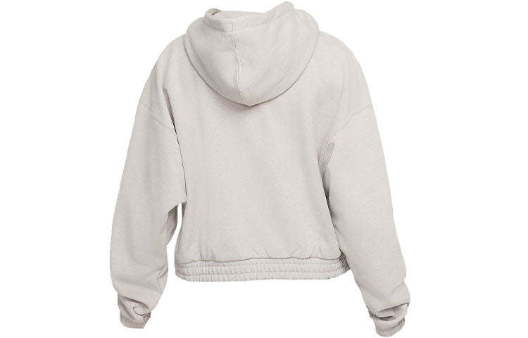 (WMNS) Air Jordan Casual Sports Knit Loose Hoodie Short Coconut Milk DD6999-113