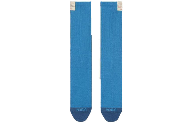 Air Jordan x Union Crossover Logo Solid Color Sports Socks Unisex One Pair Blue DA2563-410