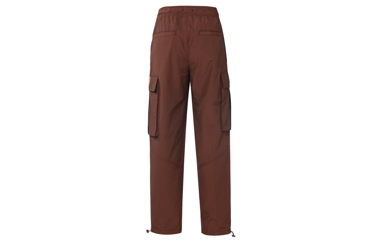 Men's Air Jordan Flight Heritage Big Pocket Cargo Woven Drawstring Casual Joggers/Pants/Trousers Light Chocolate DC7451-284