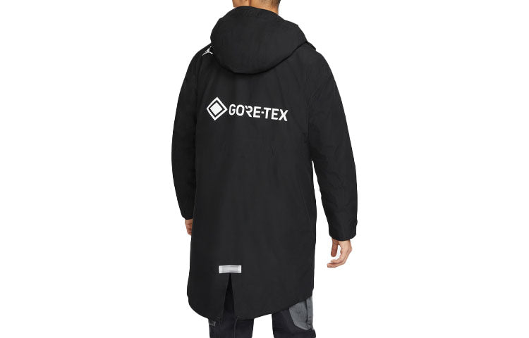 Men's Air Jordan Gore-Tex 2-In-1 Detachable Stay Warm Hooded Big Pocket Padded Black Jacket DC0063-010