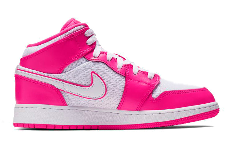 (GS) Air Jordan 1 Mid 'Hyper Pink' 555112-611