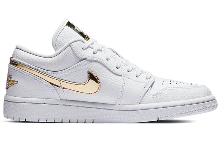 (WMNS) Air Jordan 1 Retro Low 'White Metallic Gold' CZ4776-100